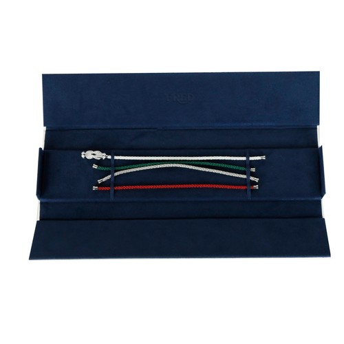 Fred bracelet blanc et - or,