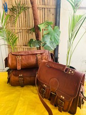 Homme Cuir Vintage Ordinateur