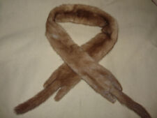 Echarpe tour de cou en fourrure de vison véritable retro vintage BE