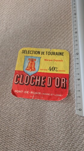 étiquette ancienne fromage - Étiquette,
