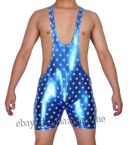 Men unitard shiny star - unitard,