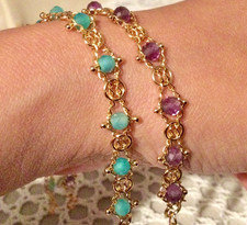 Lot Bijoux Bracelets Plaqué