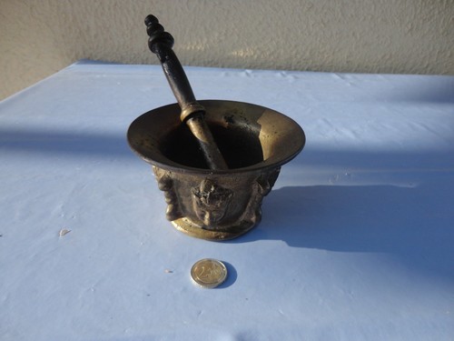 Mortier pilon bronze - mortier,