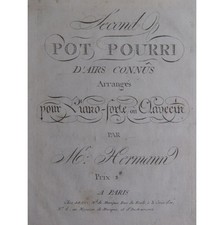 HERMANN Johann David Pot-pourri No 2 Piano ou Clavecin ca1800
