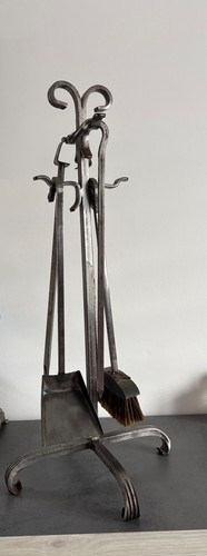 Serviteur cheminée ancien - serviteur,