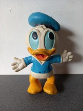 VINTAGE FIGURINE POUPEE DONALD BENDY WALT DISNEY MOUSSE 21 CM