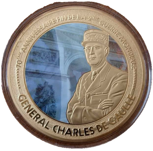 Gaulle médaille 70 ème - ,