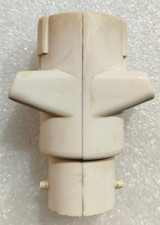 Douille Voleuse B22 Plastique Blanc, 2 prises Femelle Lustre, chevet TBE