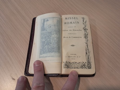 Missel romain ancien début - missel, (
