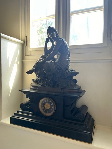 Horloge marbre bronze - horloge,
