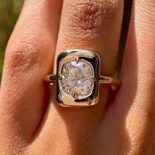 Bague solitaire sertie ct - bague,