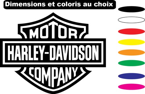Sticker autocollant harley - sticker,