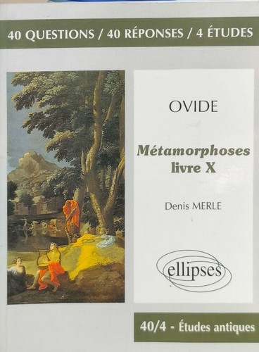 Ovide métamorphoses - métamorphoses, (livre