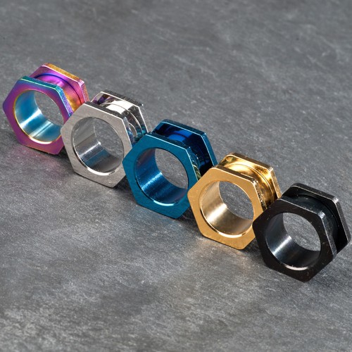 Hexagone tunnel oreille acier - oreille,