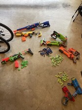 Nerf Guns!!! I had a ton of
