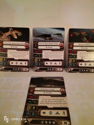 Star wars wing cards token - star,