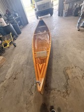 Wooden Canoe Handcrafted with