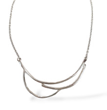 Collier Tour de Cou Femme en Argent 925 Avec Central Rigide