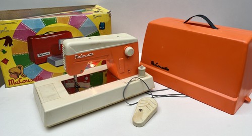 Machine coudre orange - machine, à
