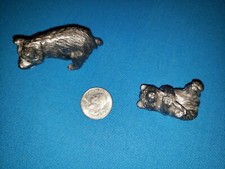 Pewter Set of 2 Bears - Small