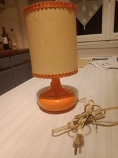 vintage 1970 Lampe  céramique orange 25 cm