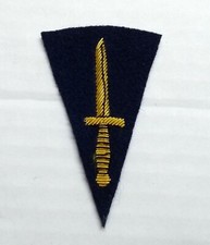 Insigne Des No1 Commandos (Marine) British Army Brodé À La Main Dague Écusson