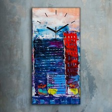 Horloge murale sur toile 30x60