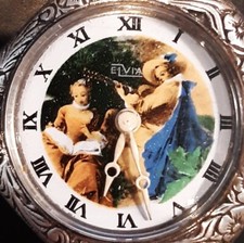 Montre Pendentif "Elvia" en argent .