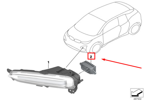 Module led clignotant - clignotant, droit