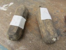 ancienne paire de poids pour horloge comtoise