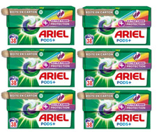 Lot 228 Pods+ ARIEL EXTRA FIBRE PROTECTION Capsules Lessive Liquide Pack Lavage