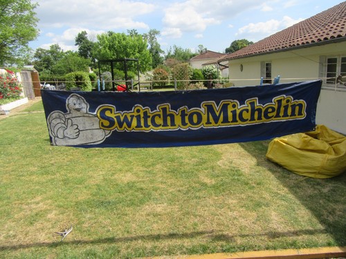 Large Vintage Michelin Banner