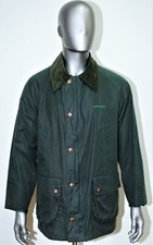 Veste 3/4 chasse parka GREENLAND GLENMORAN toile coton cirée verte taille M/L