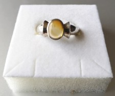 Bague en Citrine Taille 56 sur Argent 925 millièmes