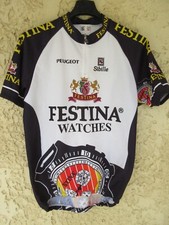 Maillot cycliste FESTINA 1996 VIRENQUE maglia shirt Peugeot trikot jersey L