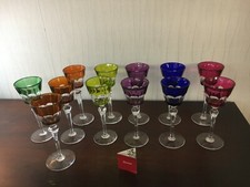 14 verres couleur doublé en