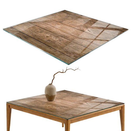 Plateau table verre - plateau, en