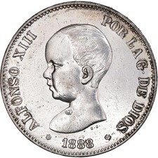 Monnaie, Espagne, Alfonso