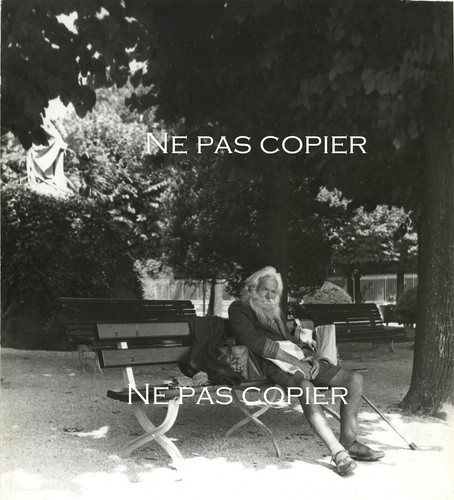 Paris vers 1960 jardin public - vers,