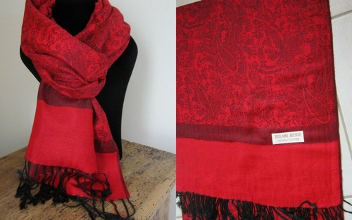 Echarpe pashmina laine soie - &,