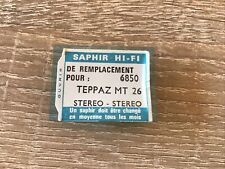 6850 Saphir Zafira Teppaz MT26 Needle stylus platine vinyle disque