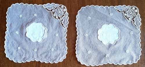 Napperons anciens en tulle - en,