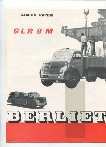 4172 dépliant berliet - n°, /