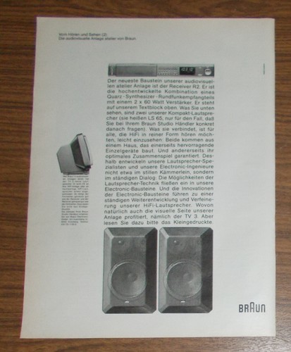 Rare advertising vintage - rare, braun