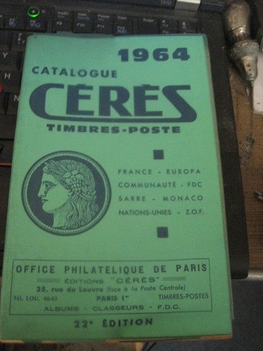 Ancien catalogue ceres - catalogue, des