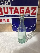 🪩 Ancienne BOUTEILLE D'EAU LIMONADE  EN VERRE BOUCHON EN PORCELAINE 🇫🇷