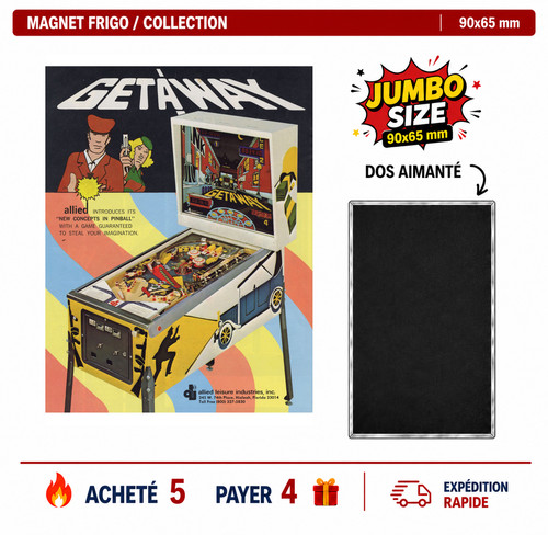 Magnet frigo getaway 90x65 - frigo,