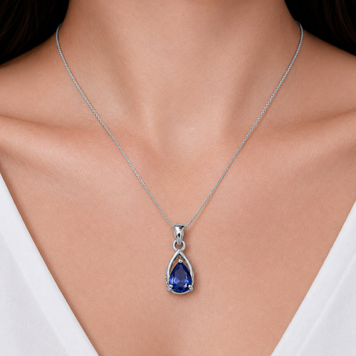 Pendentif argent sterling - en,