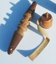 Lot cousette bobine bois mètre de couturière ancien nécessaire couture fin XIXe