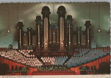 Monde Célèbres Mormon Tabernacle Choir Orgue Continental Chrome Carte Postale